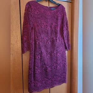 Jessica Howard Dress Burgundy size 12